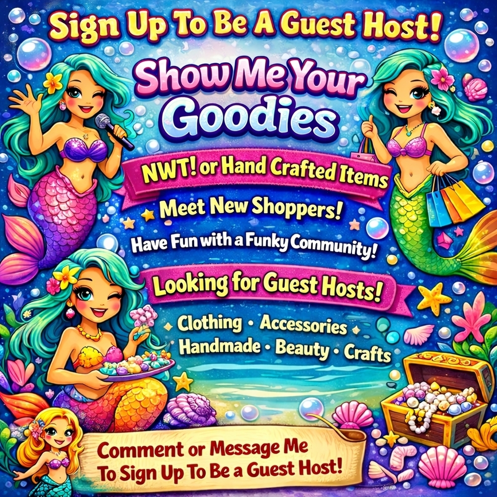 Sign Up To Be A Guest Host- Show Me Your Goodies Train NWT Or Hand Crafted